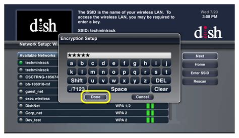 mydish wireless receiver setup